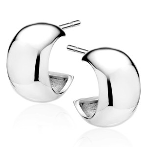 Cercei argint rotunzi 7x12mm cu surub DiAmanti Z2165ER-DIA (Argint 925‰ 2,7 g.)
